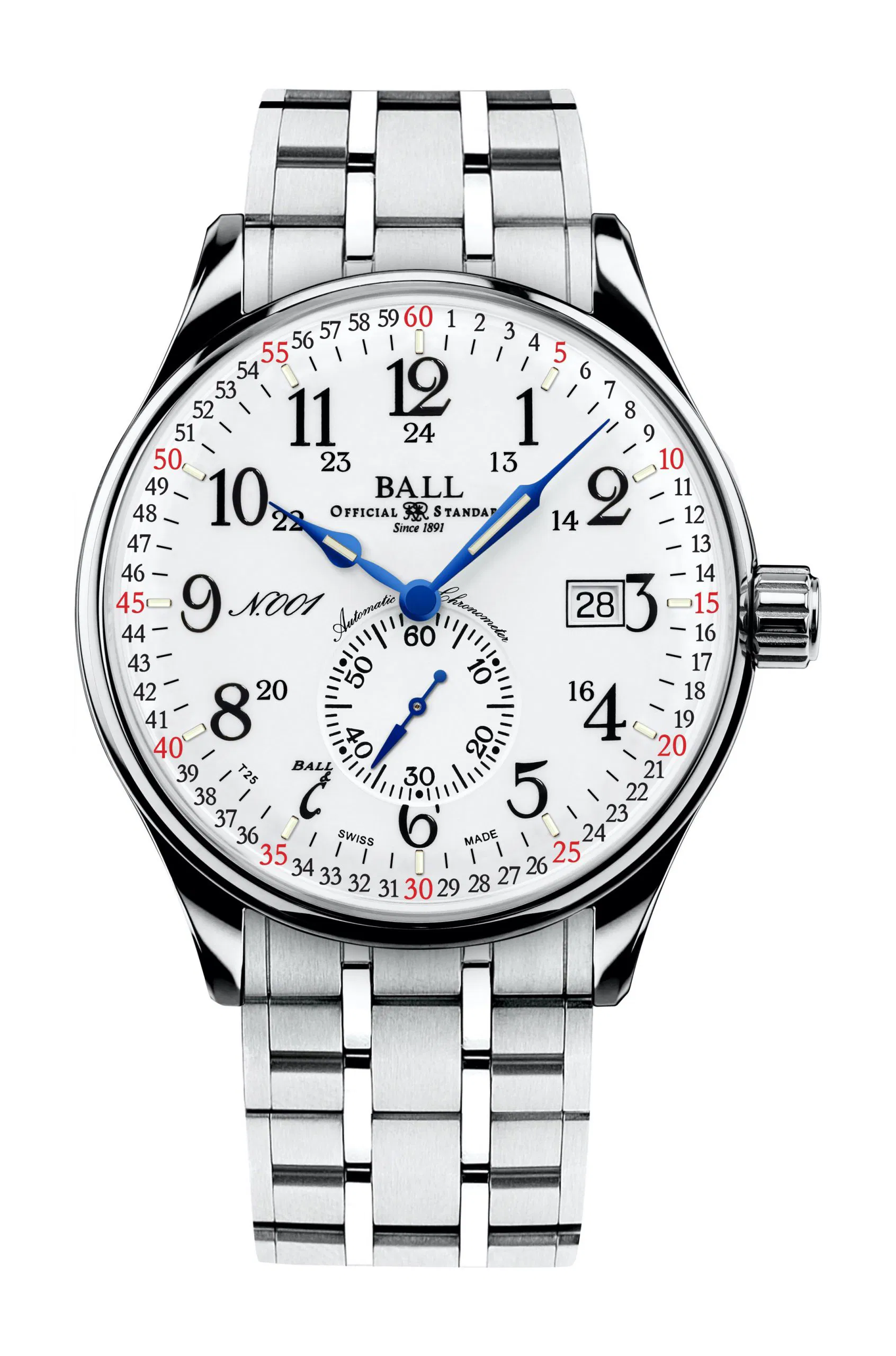 Railroad type watches