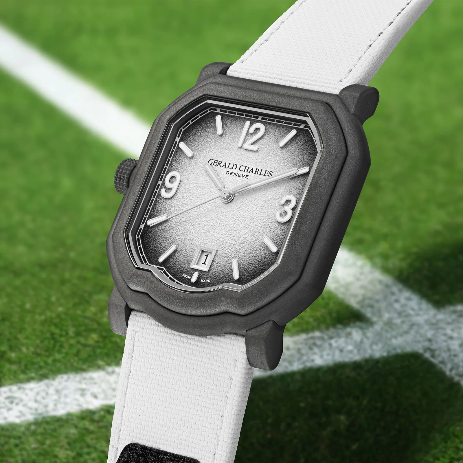 Tennis as a Facade, Ergonomics at the Core – Montres Passion 2 Presentation of gerald charles maestro sport tennis white
