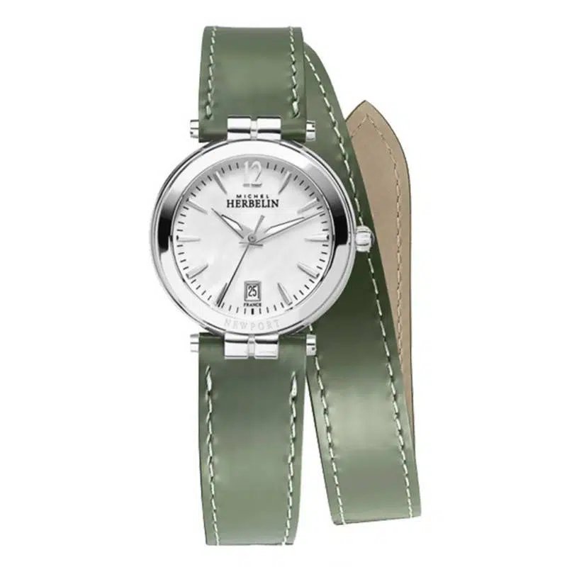 newport watch 14264ap19lkv michel herbelin