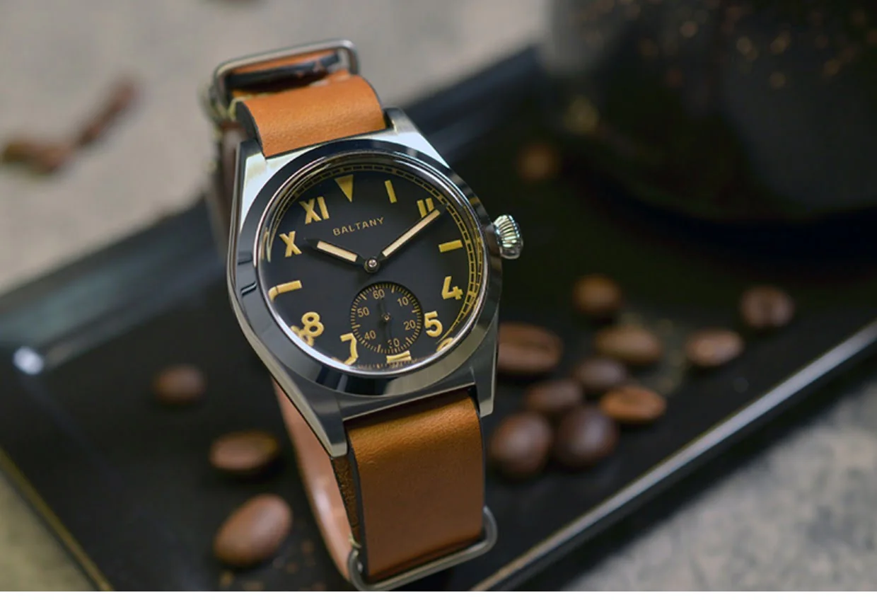 Close-up view of California watch dial