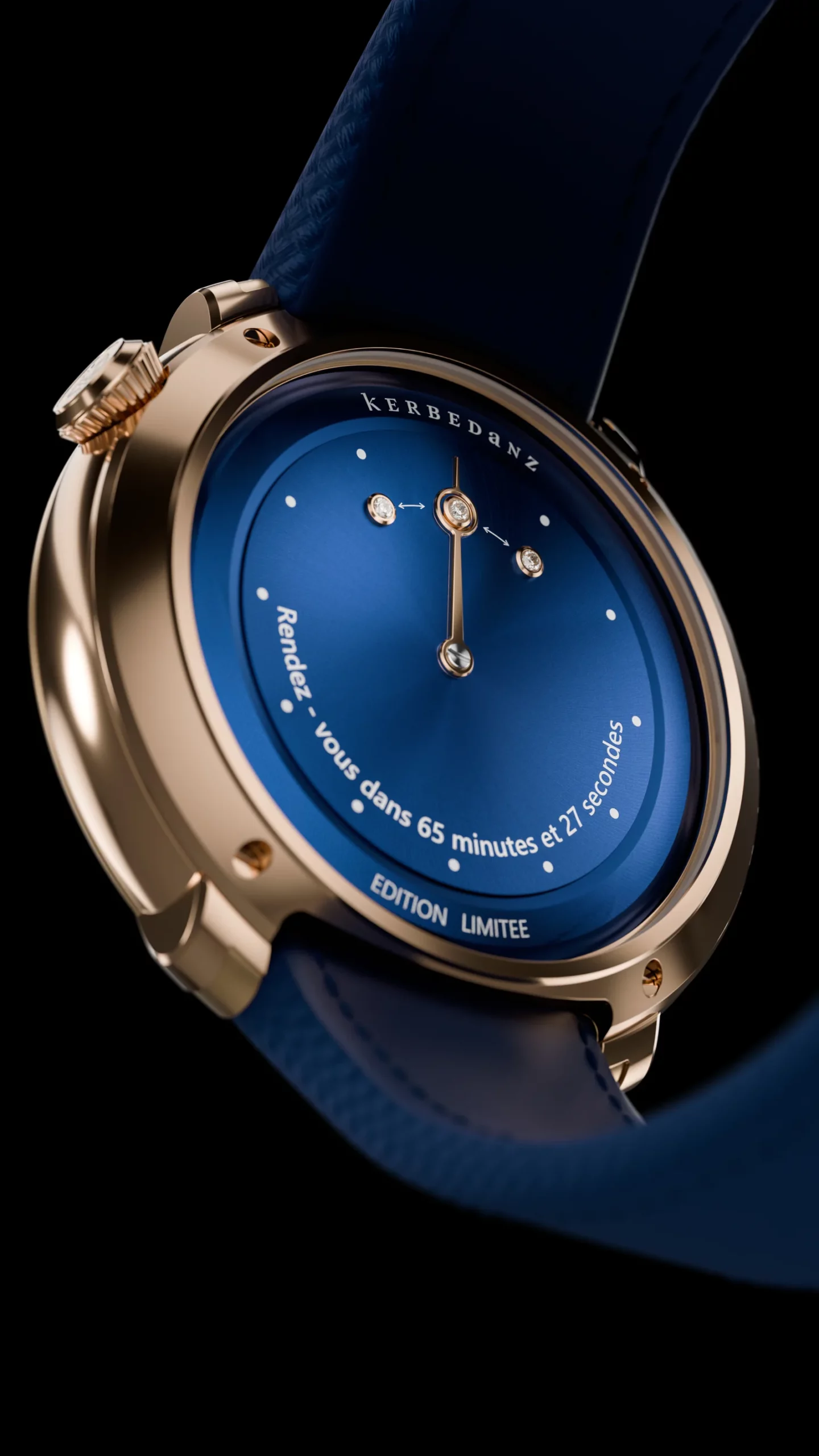 Close-up view of kerbedanz watches