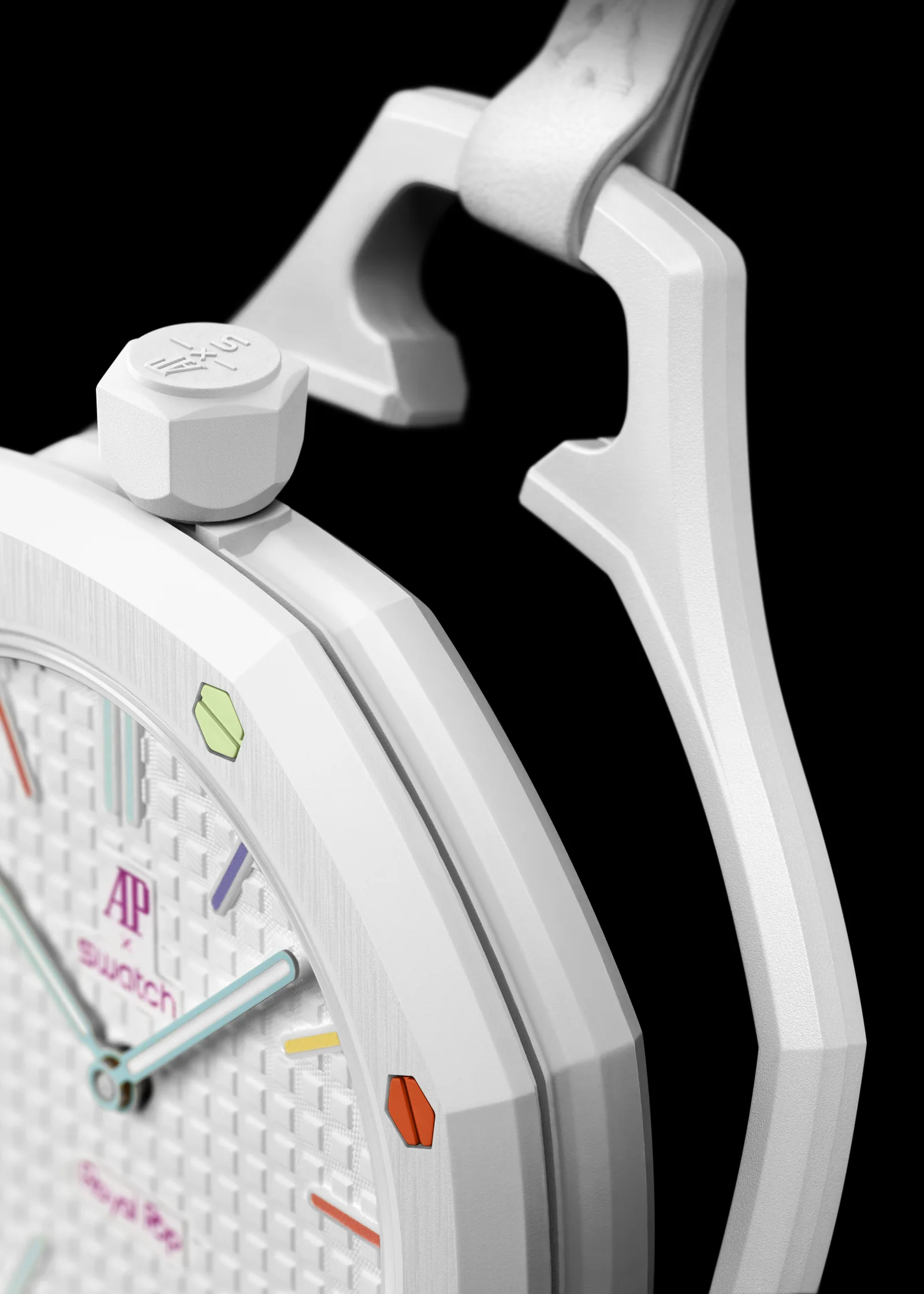 Presentation of audemars piguet swatch royal pop