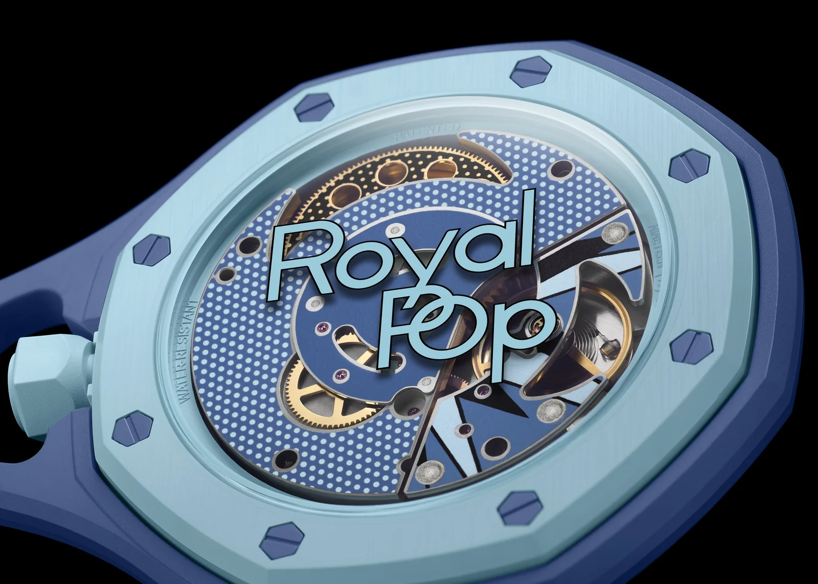 Details of audemars piguet swatch royal pop